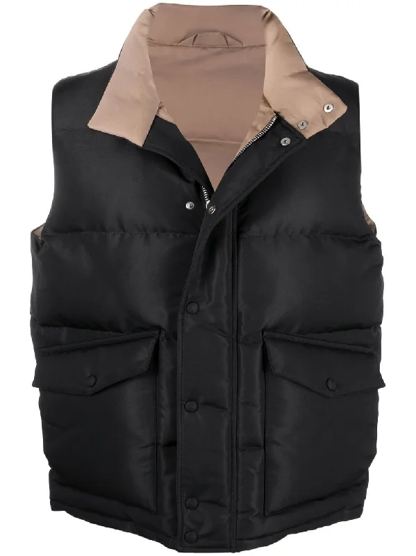 Rear Logo-Print Padded Gilet