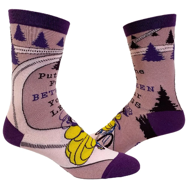 Womens Put The Fun Between Your Legs Socks