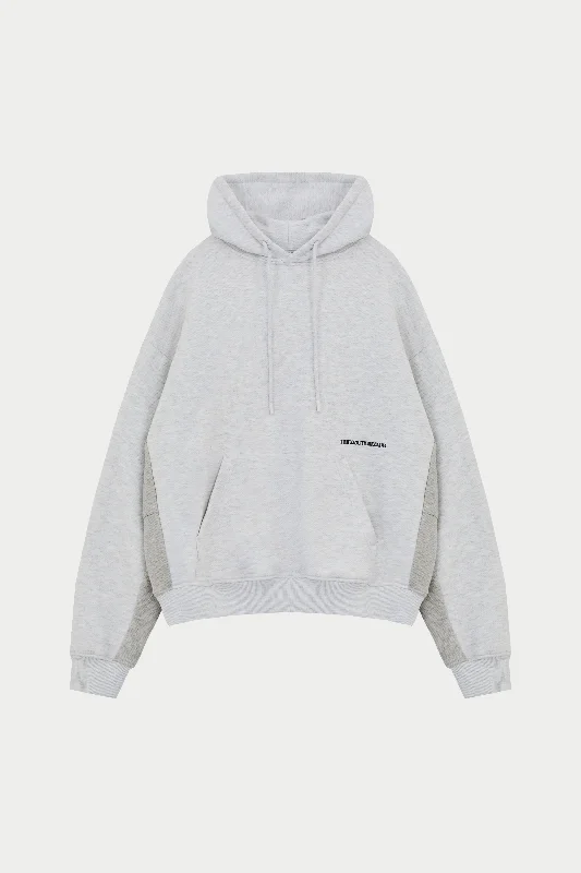 DESIGN DEPARTMENT PANEL HOODIE - GREY MARL