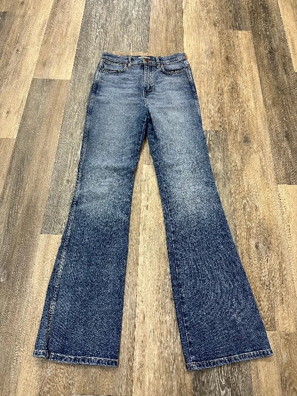 Jeans Boot Cut By Wrangler In Blue Denim, Size: 4