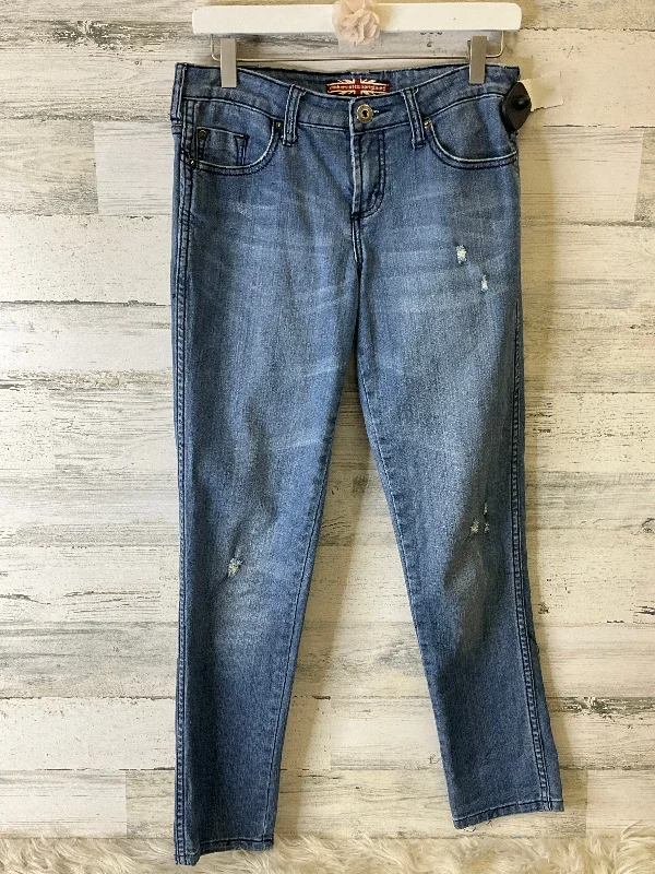 Jeans Cropped By Clothes Mentor In Blue Denim, Size: 2