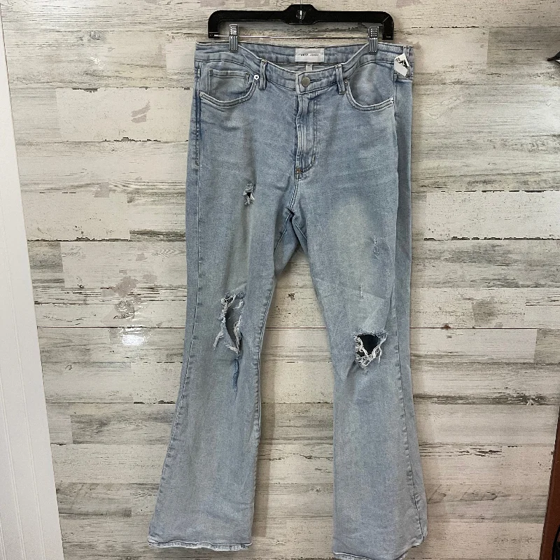 Jeans Flared By Dear John In Blue Denim, Size: 12