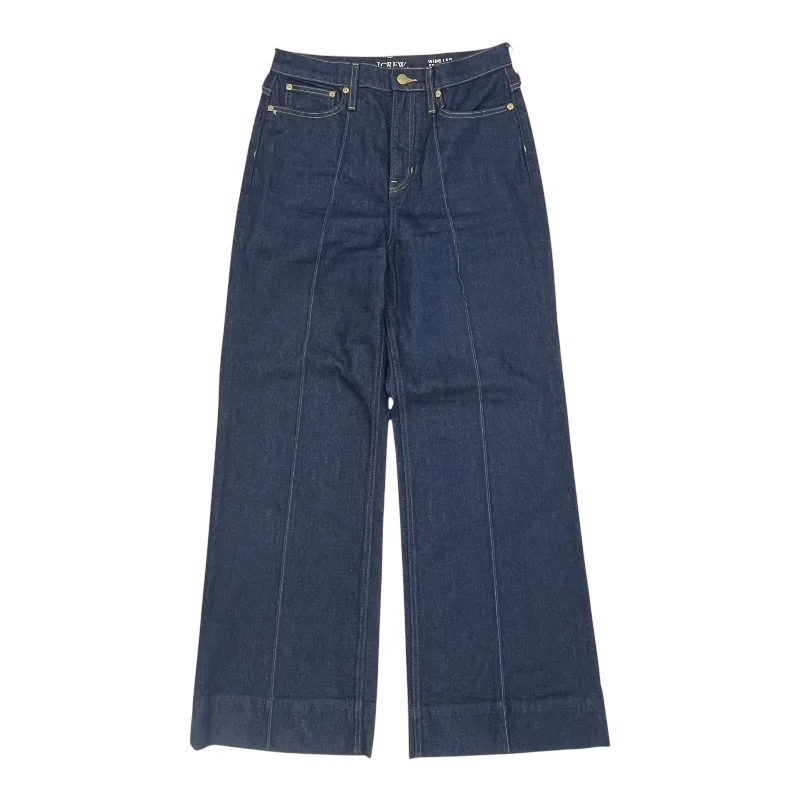 Jeans Flared By J. Crew In Blue Denim, Size:8