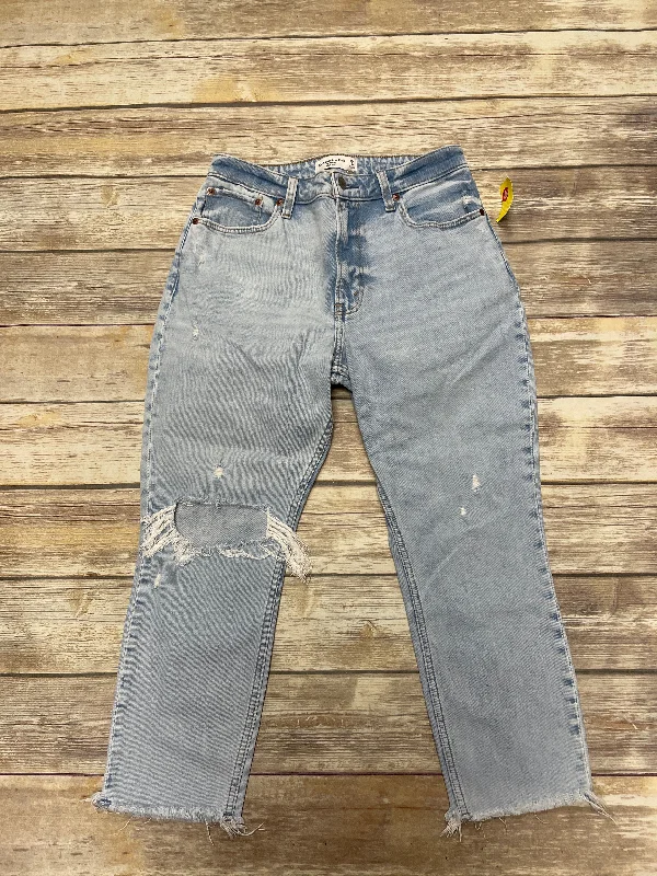 Jeans Skinny By Abercrombie And Fitch In Blue Denim, Size: 8