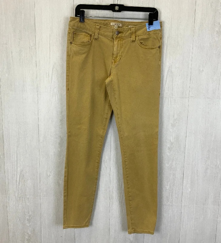 Jeans Skinny By Cabi In Yellow Denim, Size: 6