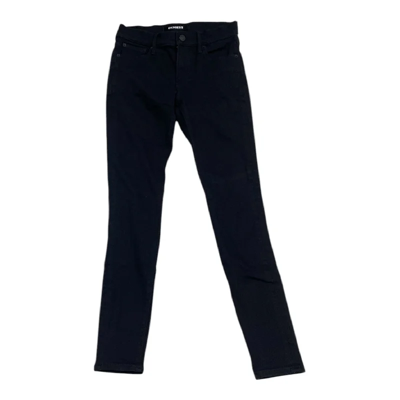 Jeans Skinny By Express In Black, Size: 2