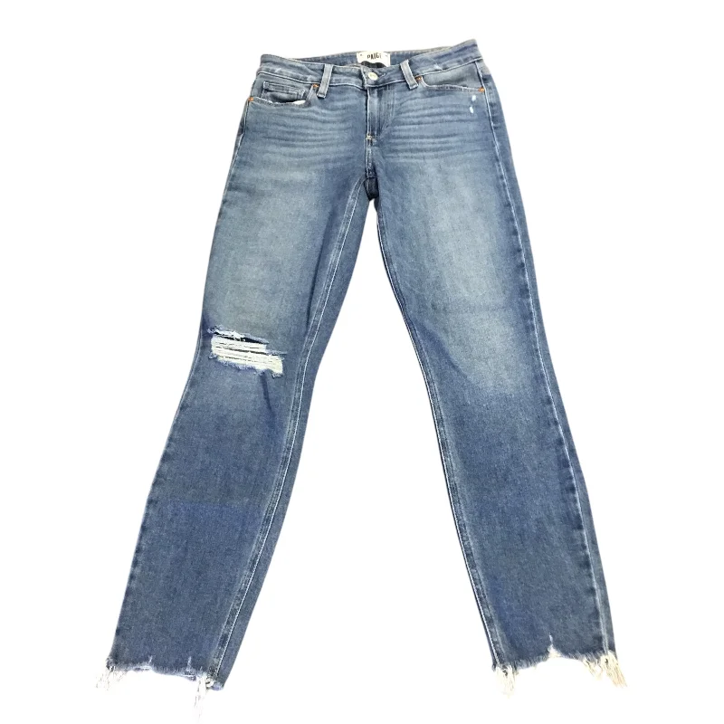 Jeans Skinny By Paige In Blue Denim, Size: 4