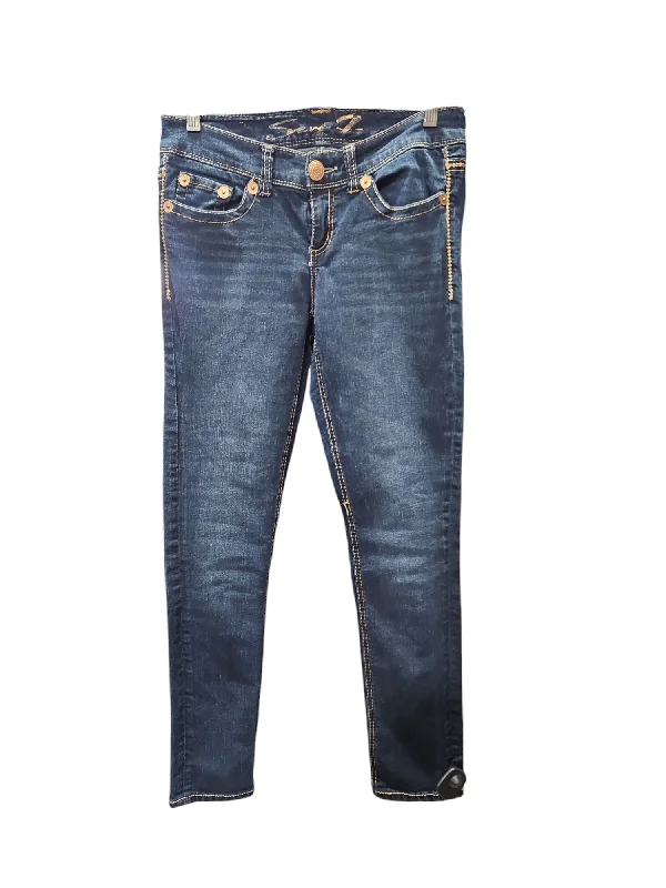 Jeans Skinny By Seven 7 In Blue Denim, Size: 4