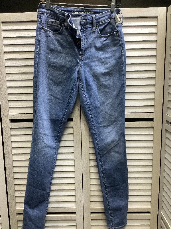 Jeans Skinny By Universal Thread In Blue Denim, Size: 6