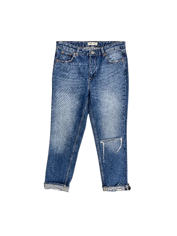 Jeans Straight By Cmb In Blue Denim, Size: 4