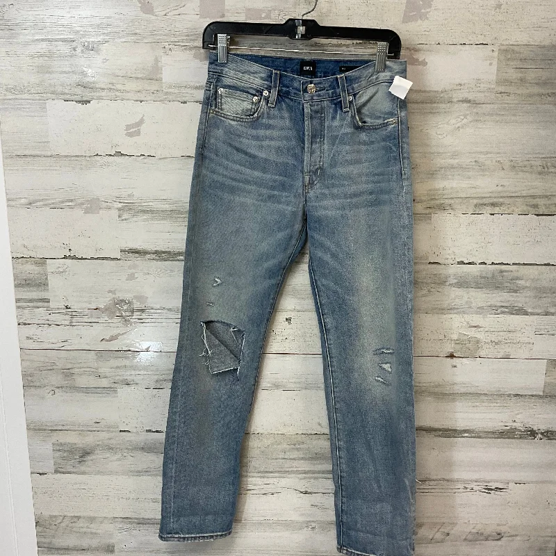 Jeans Straight By Edwin In Blue Denim, Size: 00