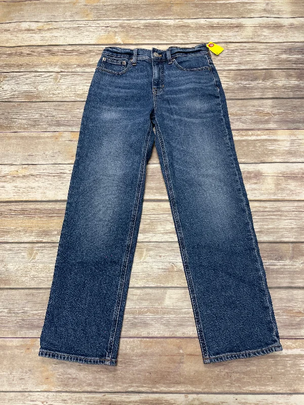 Jeans Straight By J. Crew In Blue Denim, Size: 0