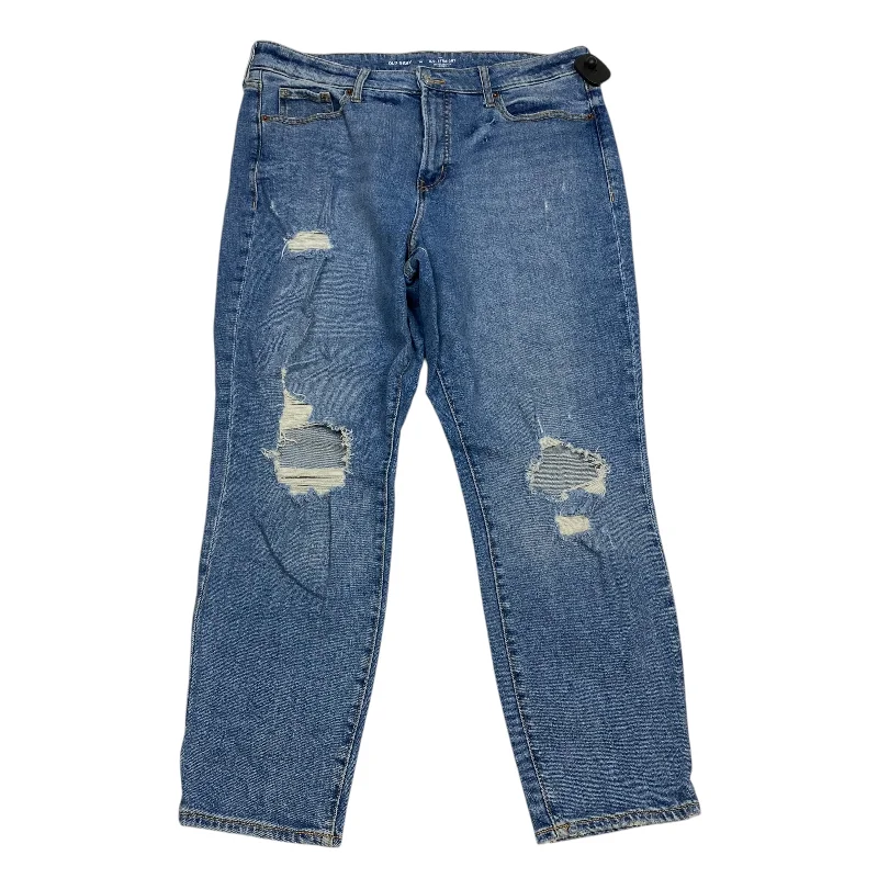 Jeans Straight By Old Navy In Blue Denim, Size: 14