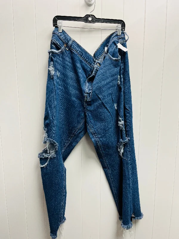 Jeans Straight By Old Navy In Blue Denim, Size: 24