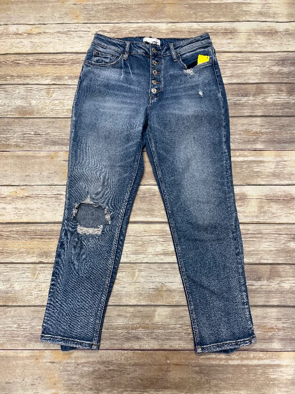 Jeans Straight By Vervet In Blue Denim, Size: 8